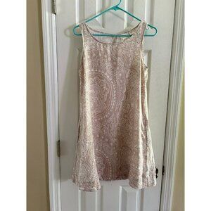 Cynthia Rowley Patterned Linen Dress Sleeveless